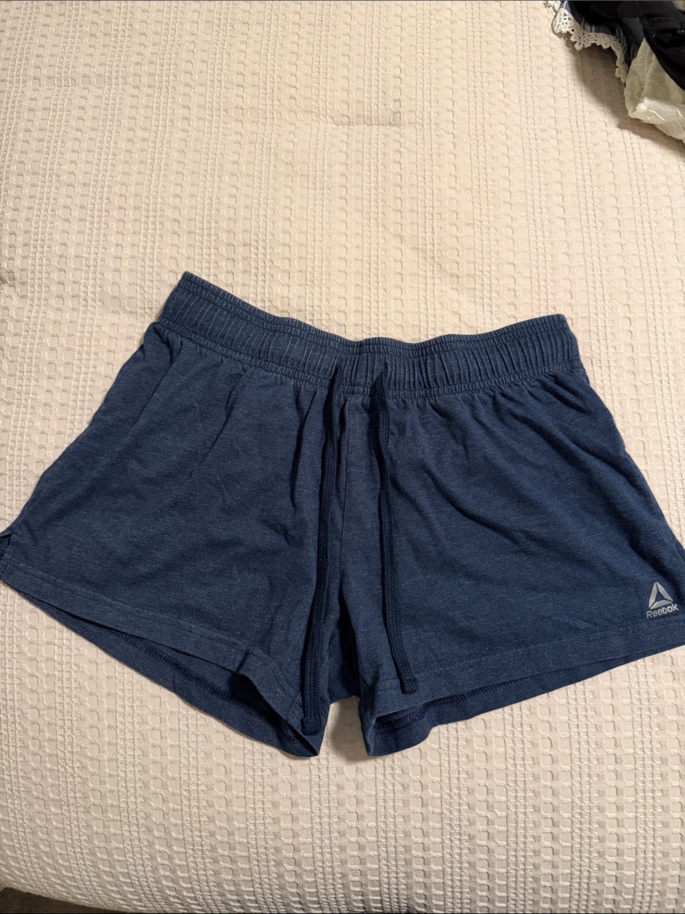 Reebok Women's Navy Athletic Drawstring Shorts